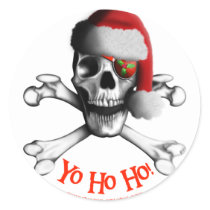 Christmas Pirate Sticker