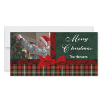 "Christmas Plaid" photo cards by cowboyannie "Christmas Plaid" photo cards