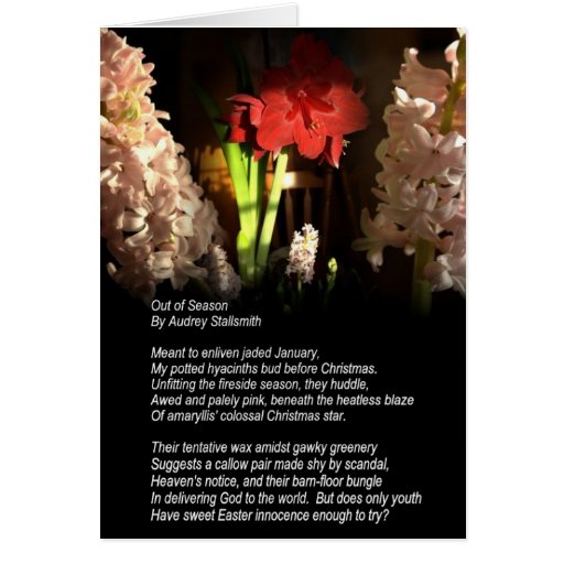 Christmas Poem Card | Zazzle