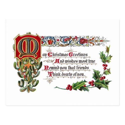I have been so blessed in, christmas message for husband Christmas Poem for Friends Postcard | Zazzle