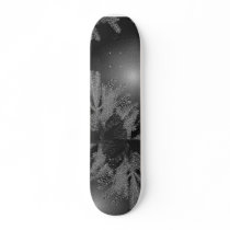 Christmas Poinsettia Black And Grey I skateboards
