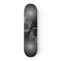 Christmas Poinsettia Black And Grey II skateboards