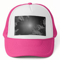 Christmas Poinsettia Black And Grey IV hats by colorimages Christmas Poinsettia Black And Grey IV hats