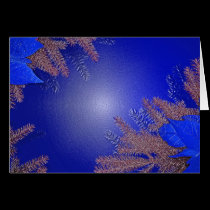 Christmas Poinsettia Blue cards