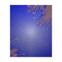 Christmas Poinsettia Blue II Flyer