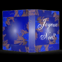 Christmas Poinsettia Blue In French binders by Yve_13 Christmas Poinsettia Blue In French binders