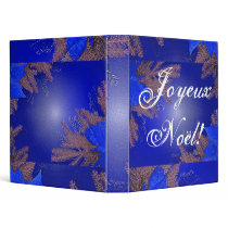 Christmas Poinsettia Blue In French binders by Yve_13 Christmas Poinsettia Blue In French binders