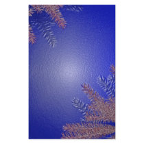 Christmas Poinsettia Blue Stationery Design