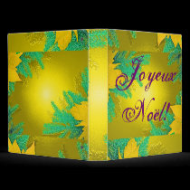 Christmas Poinsettia Gold And Green In French binders by Yve_13 Christmas Poinsettia Gold And Green In French binders