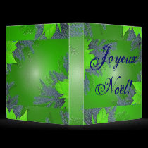 Christmas Poinsettia Green In French binders by Yve_13 Christmas Poinsettia Green In French binders