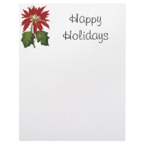 Christmas Poinsettia letterhead