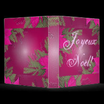 Christmas Poinsettia Pink In French binders by Yve_13 Christmas Poinsettia Pink In French binders