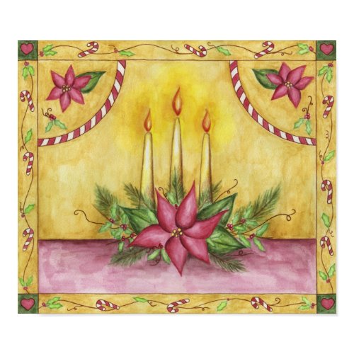 Christmas Poinsettia Poster print