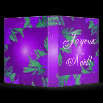 Christmas Poinsettia Purple And Green In French binders by Yve_13 Christmas Poinsettia Purple And Green In French binders