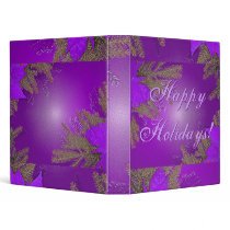 Christmas Poinsettia Purple I binders by Yve_13 Christmas Poinsettia Purple I binders