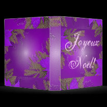Christmas Poinsettia Purple In French binders by Yve_13 Christmas Poinsettia Purple In French binders