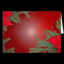 Christmas Poinsettia Red cards