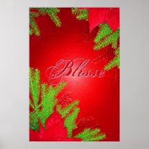 Christmas Poinsettia Red Delight Blisse III Posters