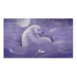 Christmas Polar Bear Gift Tags Business Card Template