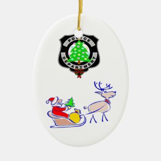 Christmas Police Gifts Ornament