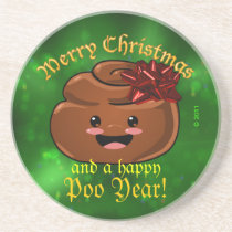 Christmas Poo Coaster coasters