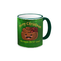 Christmas Poo Mug mugs