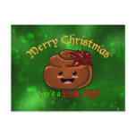 Christmas Poo Postcard