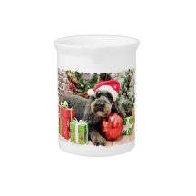 Christmas - Poodle - Cooper Beverage Pitchers
