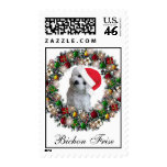 Christmas Postage - Bichon Frise postage