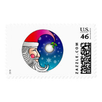 Christmas Postage - Santa Moons