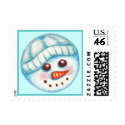 Christmas Postage Snowman Snowball postage