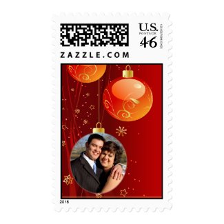 Christmas Postage Stamp Template stamp
