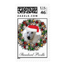 Christmas Postage - Standard Poodle