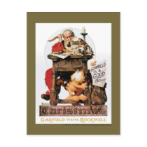 Christmas Postcard by GarfieldandRockwell Christmas Postcard