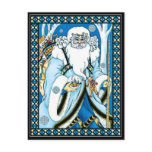 Christmas Postcard:   Father Christmas with Gifts