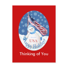 Christmas Postcard for Troops postcard
