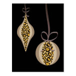 Christmas Postcard Leopard Print