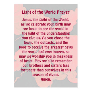 Christmas Prayer Postcards | Zazzle