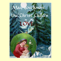 Christmas Prayer Postcard postcards