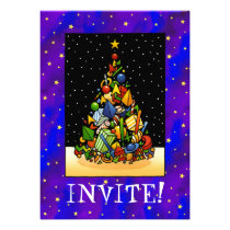 Christmas Present Invitation invitations