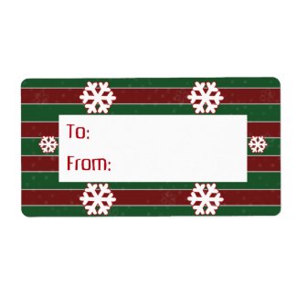 Christmas present label label