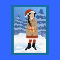 Christmas Present Postcard postcards