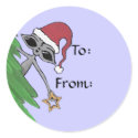Christmas Present Tag with Alien stickers by Quantum_Art_Nerd Christmas Present Tag with Alien stickers