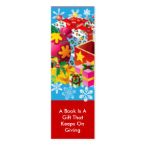 Christmas Presents Bookmark Business Card Template