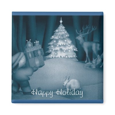 Christmas PRESENTS Cute Fridge Magnets by dizzypixels