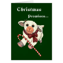 Christmas Promises Lamb for Family Greeting Card