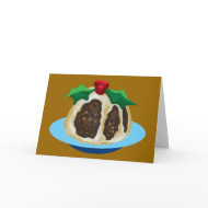Christmas pudding card