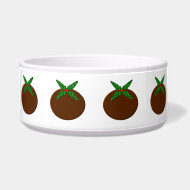 Christmas Pudding Dog Bowl zazzle_petbowl