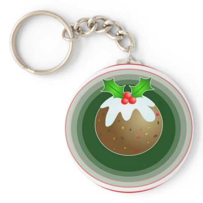 Christmas Pudding keychains