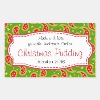 Christmas pudding paisley